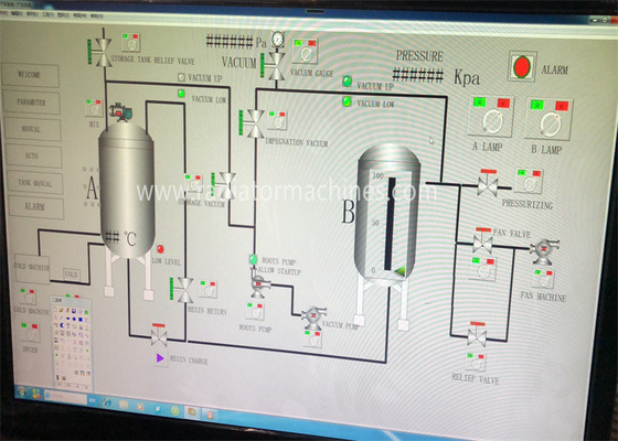satın al VPI2800 Motorlar ve Transformörler için Tam Otomatik Vakum Basınçlı Sıvılandırma Ekipmanı D2800*H3400mm Çevrimiçi üretim