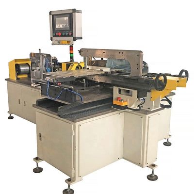 satın al 4 Servo Motorlu ve 0.7Mpa Hava Kaynak Basınçlı Tam Otomatik Radyatör Çekirdek Tel Bağlama Makinesi, 300-850mm Çekirdek Uzunluğu İçin Çevrimiçi üretim