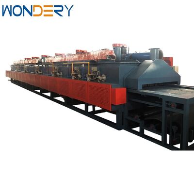 satın al WONDERY Sürekli Destek Makaralı Sertleştirme Mesh Bantlı Fırın, 200kg/saat Üretim Kapasitesi ve PID Sıcaklık Kontrollü Çevrimiçi üretim