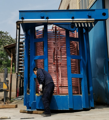 G 1T 2T 5T Metal Eritme İndüksiyon Ocağı Dökümhanesi Döküm Elektrikli Endüstriyel Fırın
