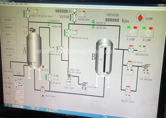 VPI2800 Motorlar ve Transformörler için Tam Otomatik Vakum Basınçlı Sıvılandırma Ekipmanı D2800*H3400mm