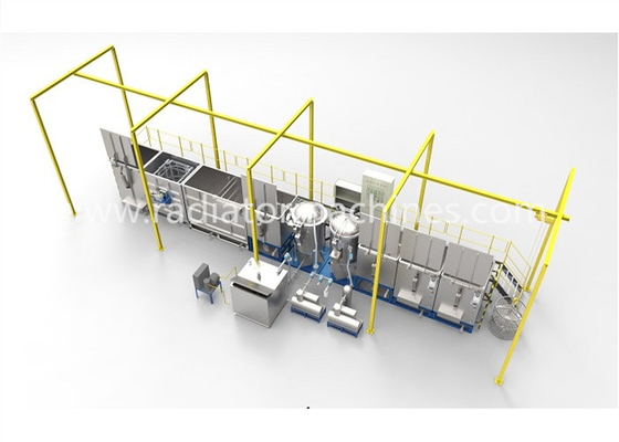 Özel tank boyutuyla degreasing rotasyon türü sıçratma ekipmanları