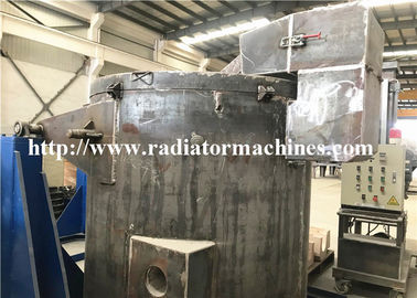 500Kg Gaz Yakıtlı Alüminyum Metal / Hurda Eritme Fırını Pota Tipi Riello Brülör