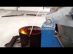 1250 derece Selsüs sıcaklığında gazla çalışan bakır metal erime fırını