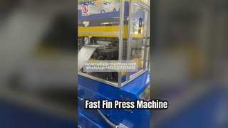 High-Speed Heat Exchanger Fin Press Machine | Precision Aluminum/Copper Fin Forming Line | Radiator